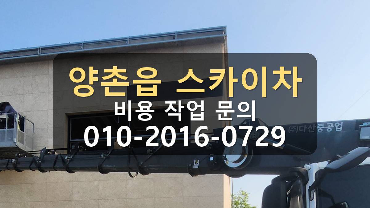 양촌읍 스카이차 발수작업 차량 진입 위치 확인