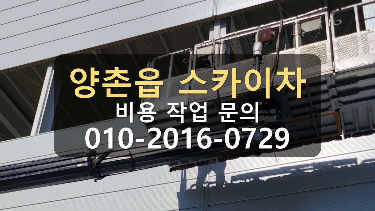 양촌읍 스카이차 발수작업 외벽 상태 확인
