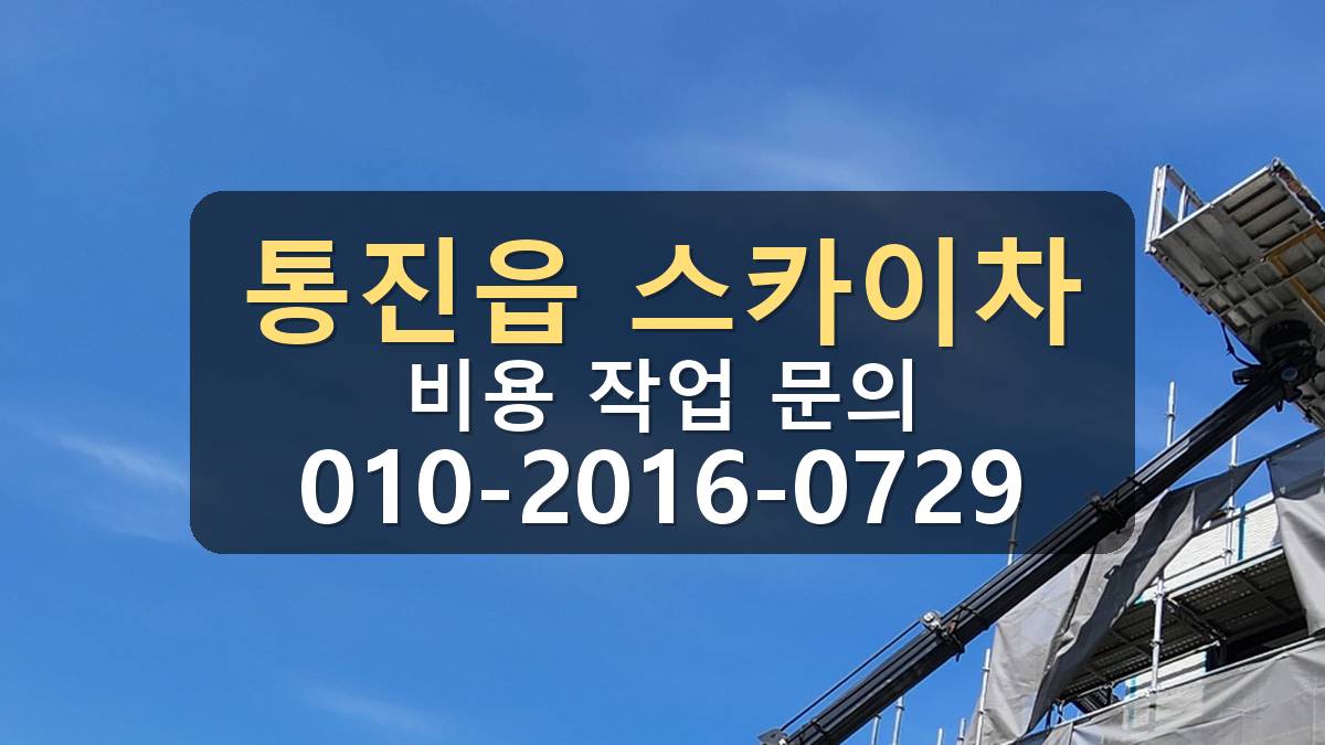 통진읍 스카이차 좁은 골목 진입 현장